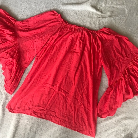 Altar'd State Tops - Altar'd State Off Shoulder Bell Sleeve top OS